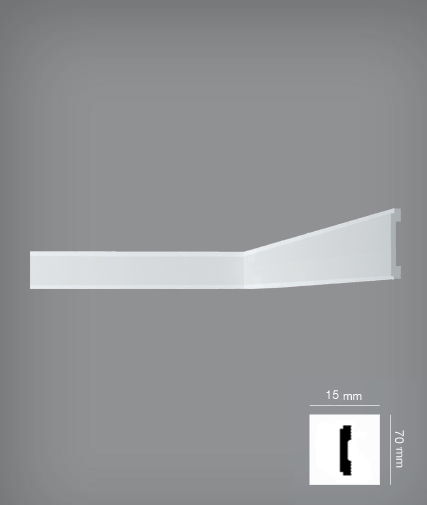 NW-70 lábazati díszléc15x70 mm