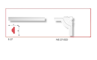 NE-27-02D polisztirol sarokelem (4 db/csomag)