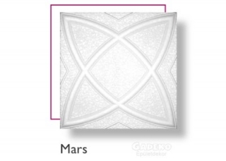 01 Mars mennyezeti burkolólap, 50x50 cm, vastagsága 10 mm