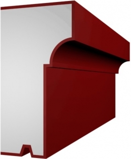 P-23 kültéri felületkezelt díszléc 80x155 mm